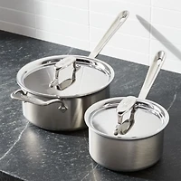 All-Clad ® d5 ® 1.5 qt Brushed Stainless Steel Saucepan with Lid