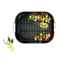 All-Clad ® HA1 16.5" Non-Stick Roasting Pan with Rack