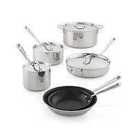 All-Clad ® d3 Pro Stainless Steel Non-Stick 10-Piece Cookware Set