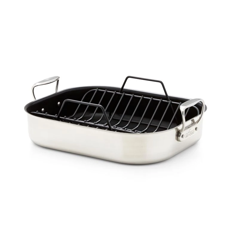All-Clad ® Large 16" Non-Stick Roasting Pan with Rack