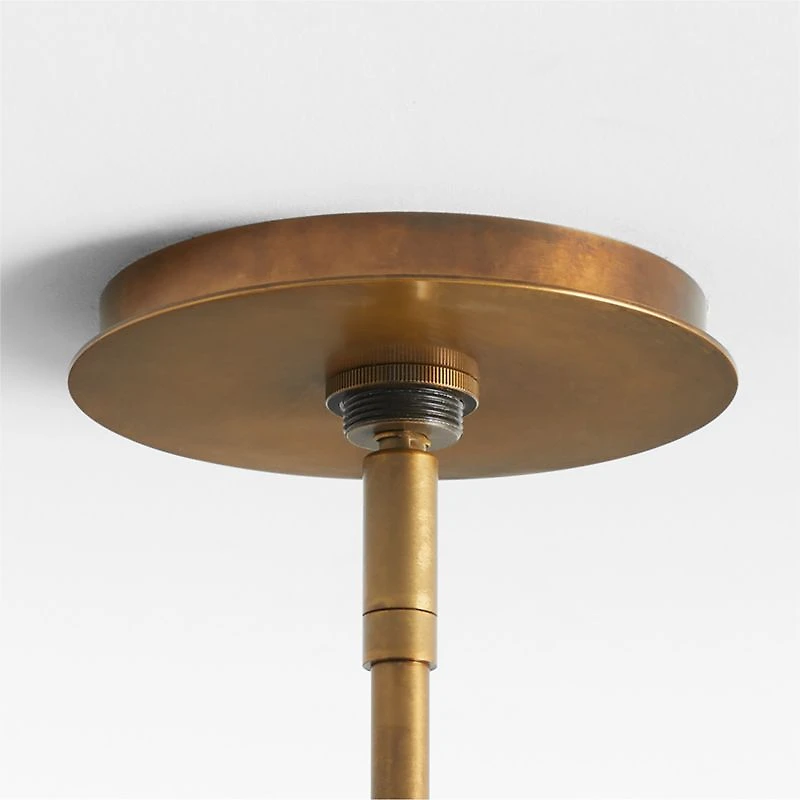 Allegra Rattan and Linen Dome Pendant Light by Jake Arnold 26"