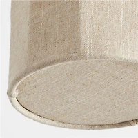 Allegra Small Linen Flush Mount Light by Jake Arnold