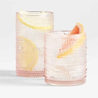 Alma 10-Oz. Pink Double Old-Fashioned Glass