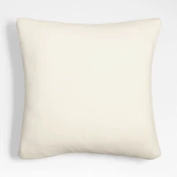 Alpine Cozy Ivory and Camel Brown Reversible 23"x23" Throw Pillow with Feather Insert