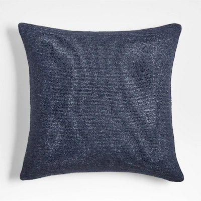 Alpine Cozy Ivory and Indigo Blue Reversible 23"x23" Throw Pillow Cover