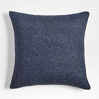 Alpine Cozy Ivory and Indigo Blue Reversible 23"x23" Throw Pillow Cover