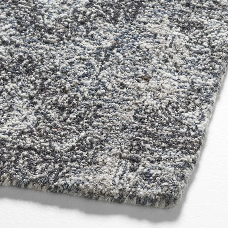 Alvarez Wool Hand-Tufted Black Area Rug Swatch