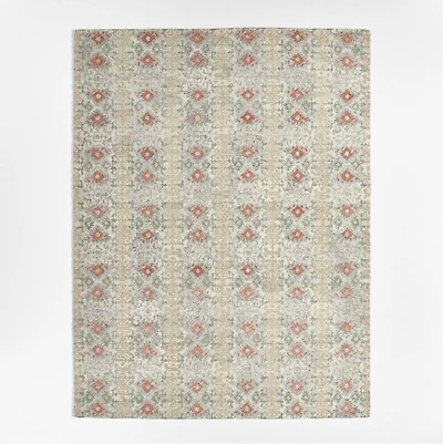 Alvarez Wool Hand-Tufted Garden Multicolor Area Rug 6'x9'