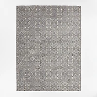 Alvarez Wool Hand-Tufted Grey Area Rug Swatch