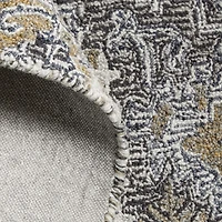 Alvarez Wool Hand-Tufted Lapis Blue Area Rug 6'x9'