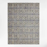 Alvarez Wool Hand-Tufted Lapis Blue Area Rug 6'x9'