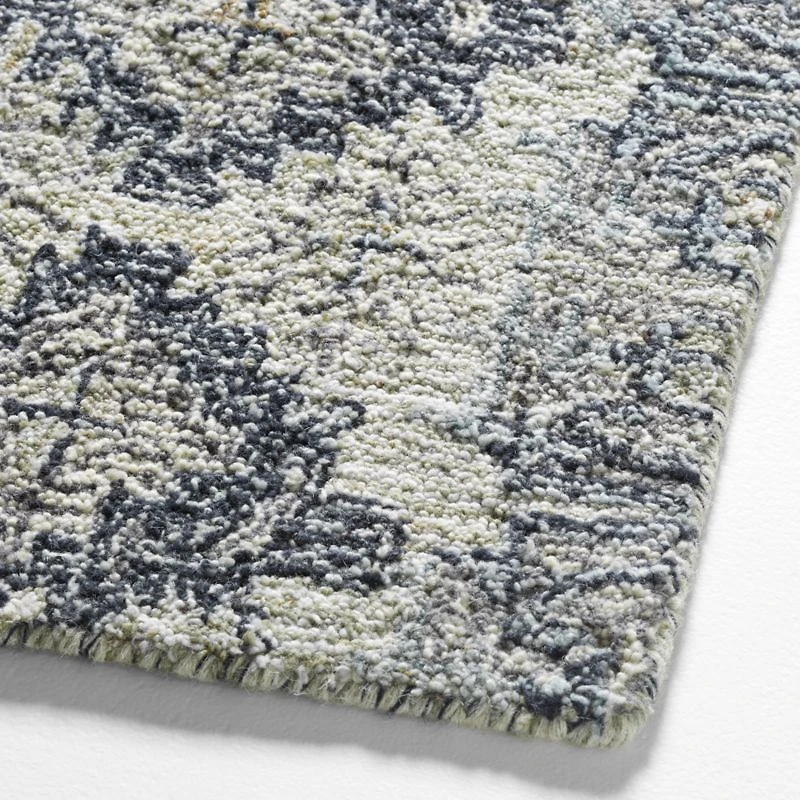 Alvarez Wool Hand-Tufted Mineral Blue Area Rug 6'x9'