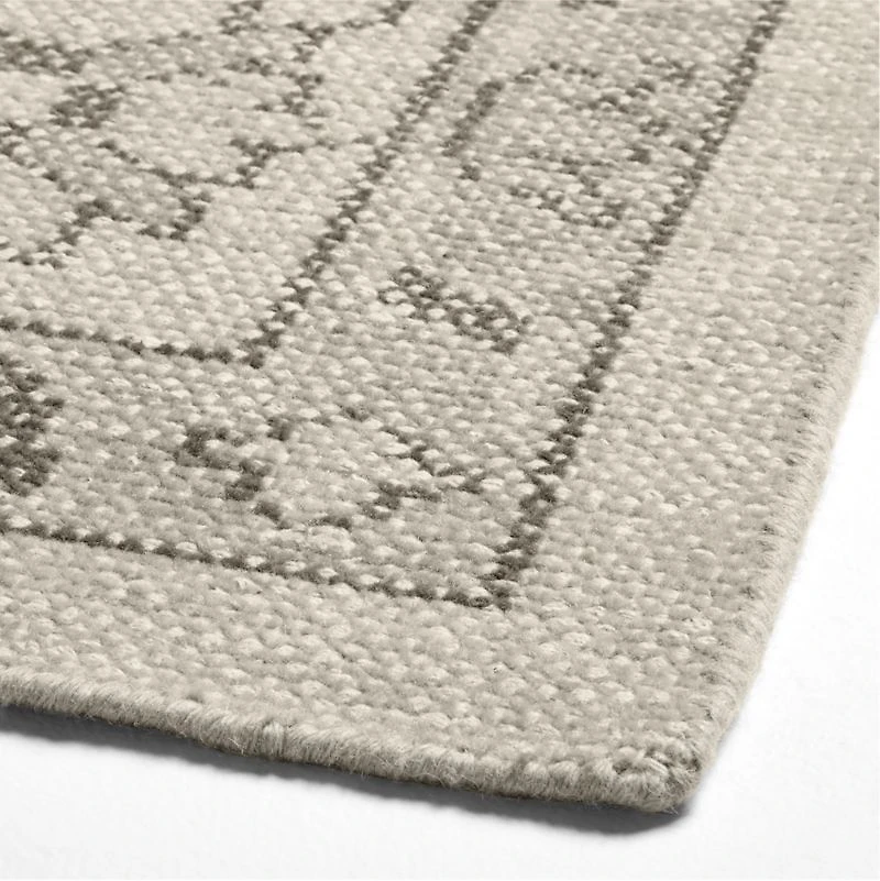 Amalfi Wool Traditional Hand-Knotted Beige Area Rug 8'x10'