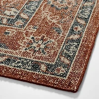 Amalfi Wool Traditional Hand-Knotted Rust Red Area Rug 8'x10'