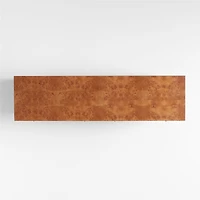 Ambrose 76" Mappa Burl Wood 6-Drawer Dresser