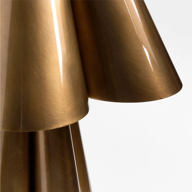 Amorata Brass Table Lamp with Brass Shade