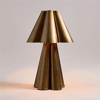 Amorata Brass Table Lamp with Brass Shade