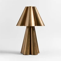 Amorata Brass Table Lamp with Brass Shade