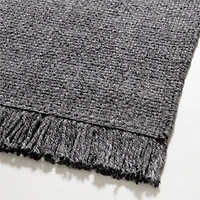 Amsterdam Performance Flatweave Dark Grey Area Rug 9'x12'
