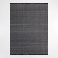 Amsterdam Performance Flatweave Dark Grey Area Rug 9'x12'