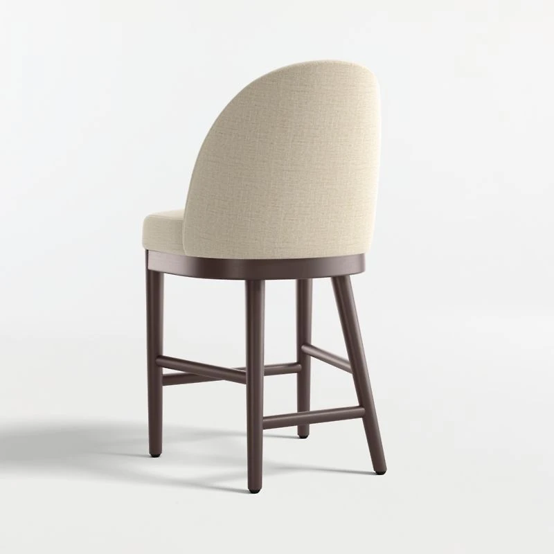 Ana Ivory Counter Stool with Performance Fabric