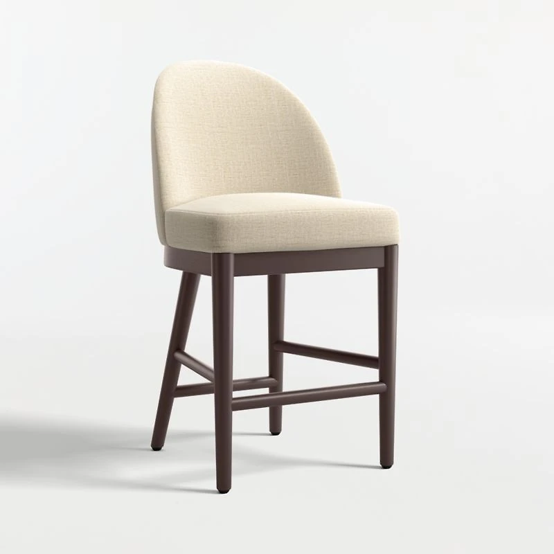 Ana Ivory Counter Stool with Performance Fabric