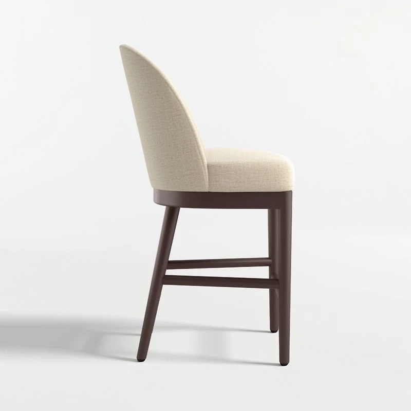 Ana Ivory Counter Stool with Performance Fabric
