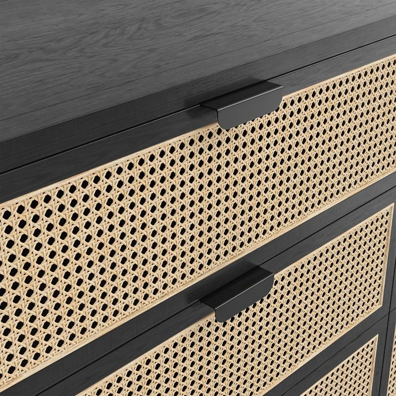 Anaise Cane Six-Drawer Dresser