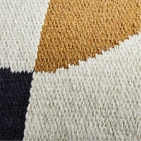 Anatole 20"x20" Golden Brown Colorblock Throw Pillow Cover