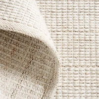 Andalucia Performance Handwoven Sand Beige Rug Swatch 12"x18"