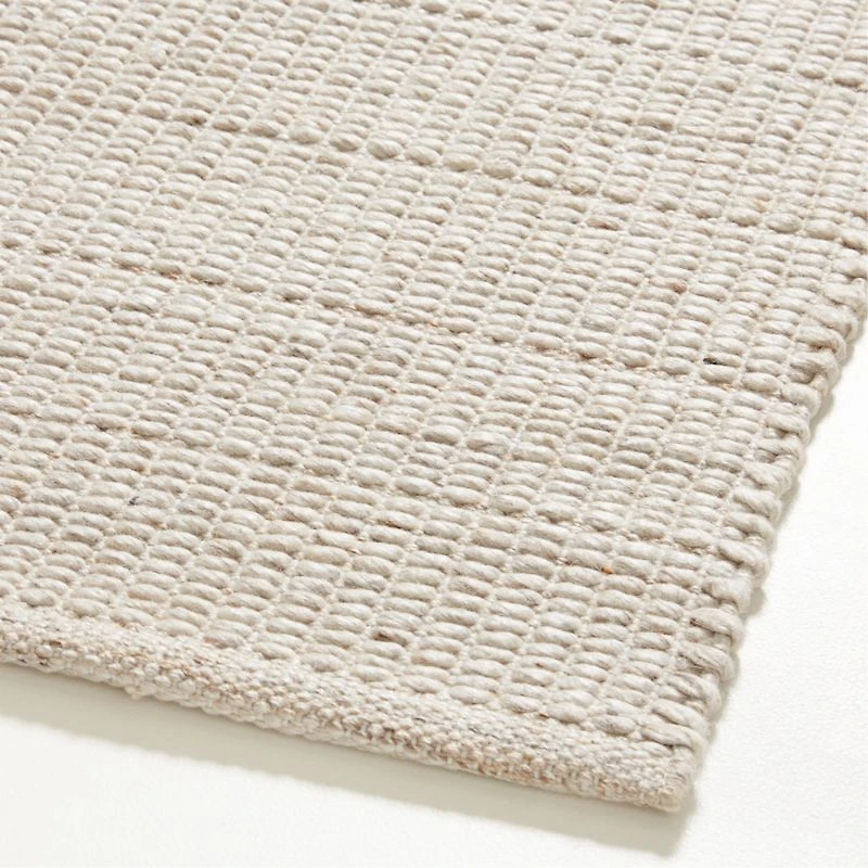 Andalucia Performance Handwoven Sand Beige Rug Swatch 12"x18"