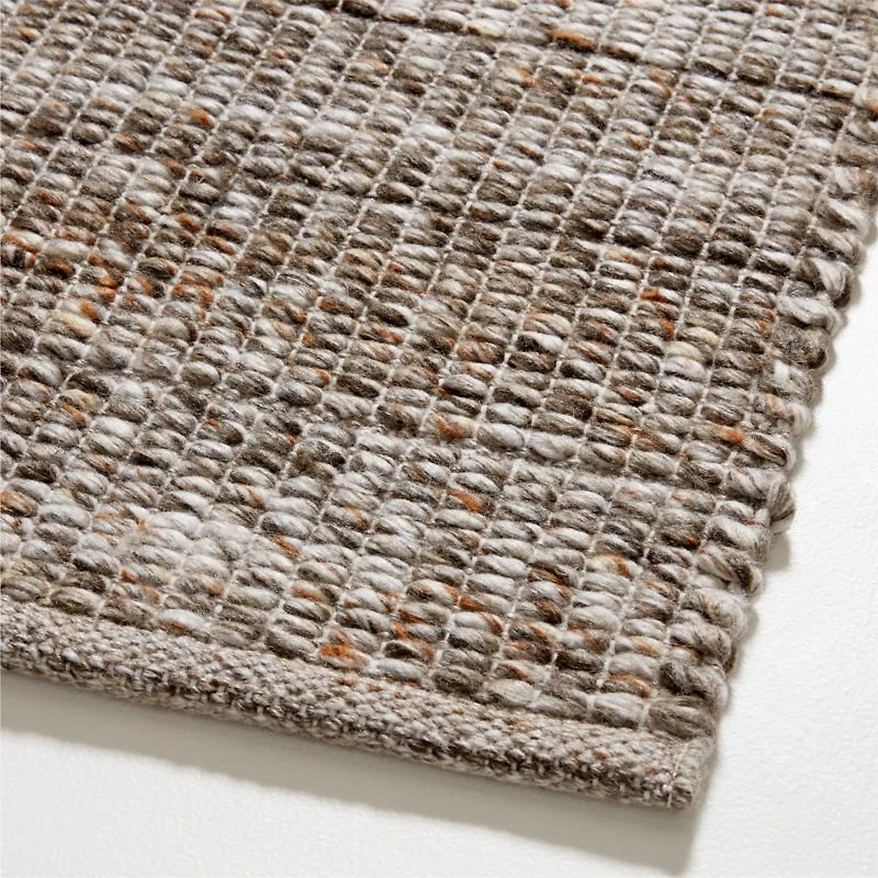 Andalucia Performance Handwoven Taupe Beige Rug Swatch 12"x18"