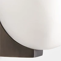 Ando Black Alabaster Sconce Light