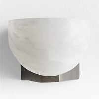 Ando Black Alabaster Sconce Light