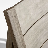Andorra Weathered Grey Wood Outdoor Armless Chair Frame
