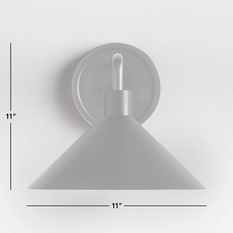 Andre White and Brass Wall Sconce Light