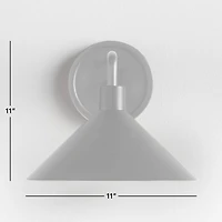 Andre White and Brass Wall Sconce Light