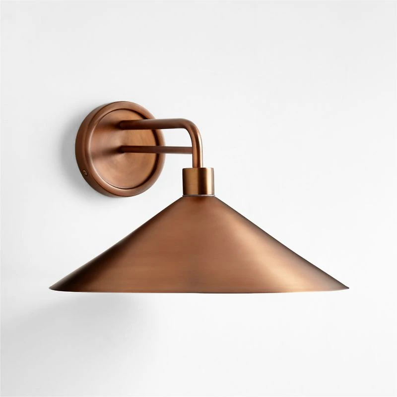Andre Large Brass Indoor/Outdoor Wall Sconce Light