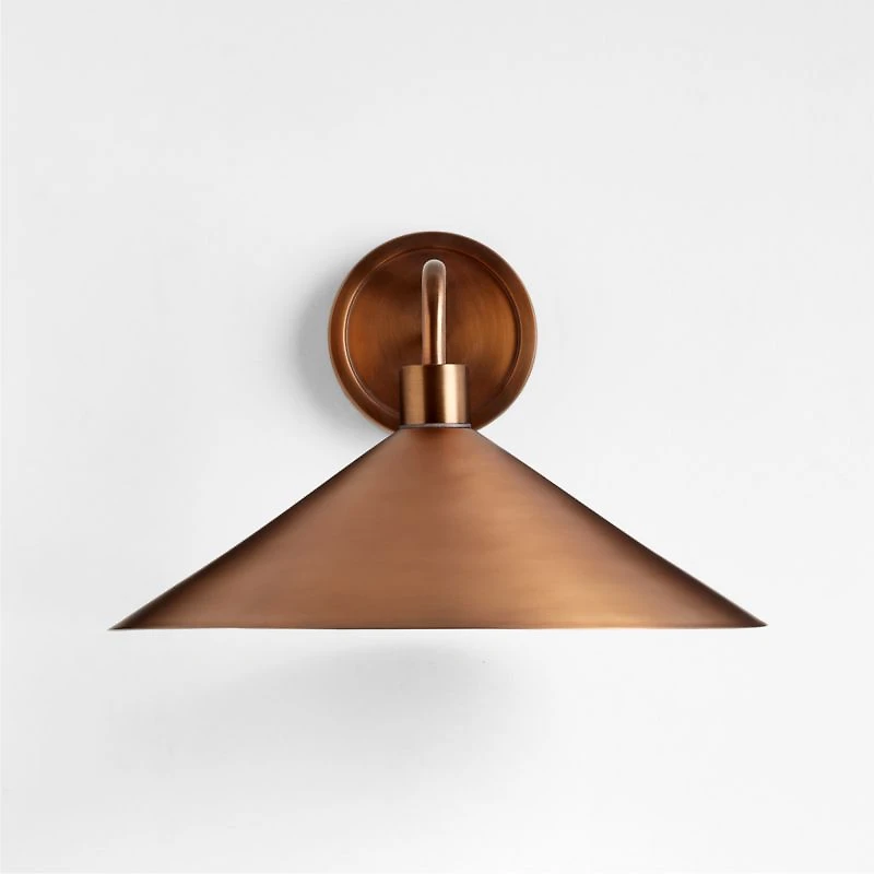 Andre Large Brass Indoor/Outdoor Wall Sconce Light