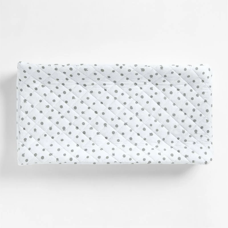 Baby's First Animal Dot Organic Jersey Baby Changing Pad Cover