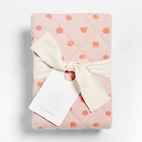 Baby's First Pink Animal Dot Organic Jersey Baby Changing Pad Cover