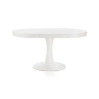 Aniston White 45" Round Extension Dining Table