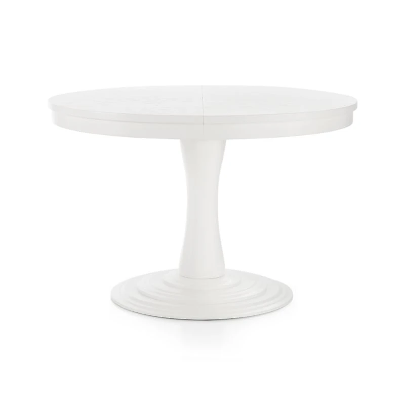 Aniston White 45" Round Extension Dining Table