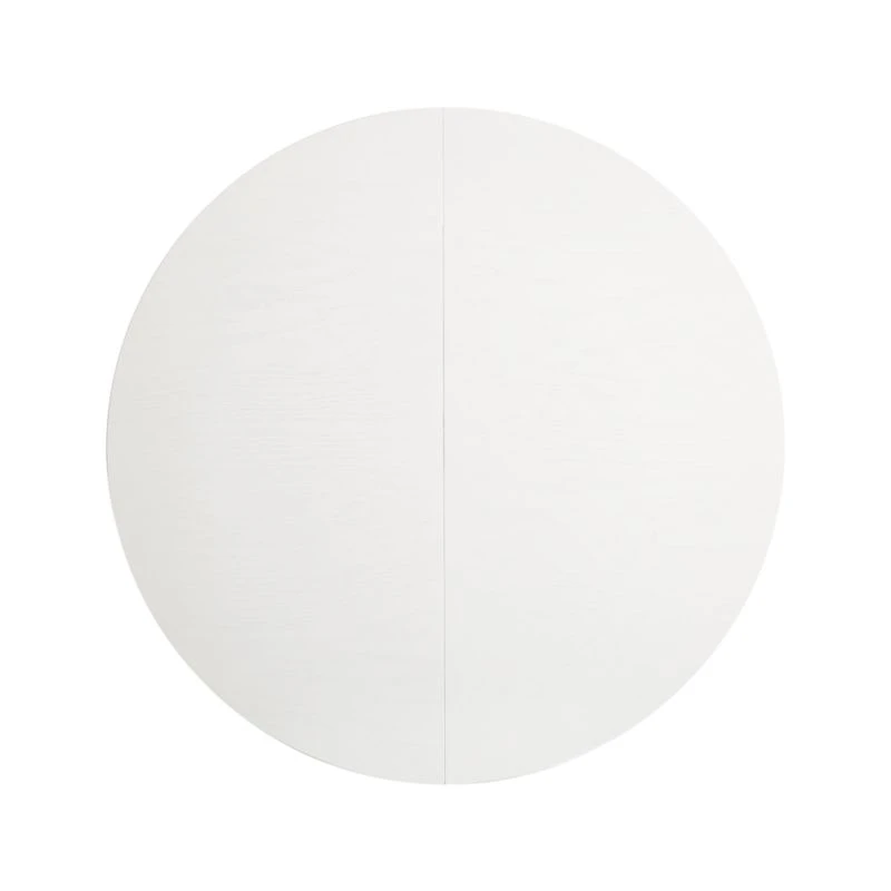 Aniston White 45" Round Extension Dining Table