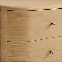 Anneli 62" Natural Oak Wood 6-Drawer Dresser