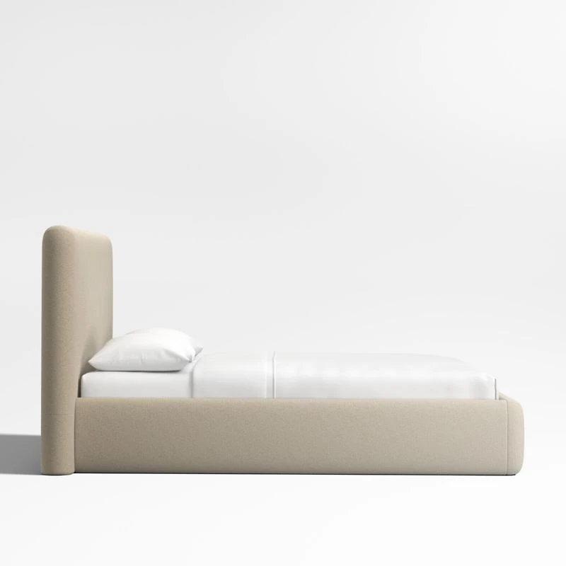Anneli Taupe Upholstered California King Bed