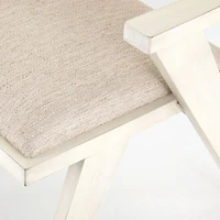 Annette Cream Upholstered Cane Dining Chair