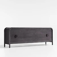 Annie 149" Charcoal Brown Wood Storage Media Console Set by Leanne Ford