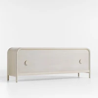 Annie 149" Whitewash Wood Storage Media Console Set by Leanne Ford