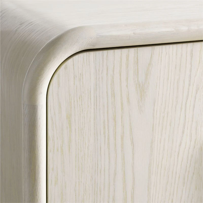 Annie 149" Whitewash Wood Storage Media Console Set by Leanne Ford